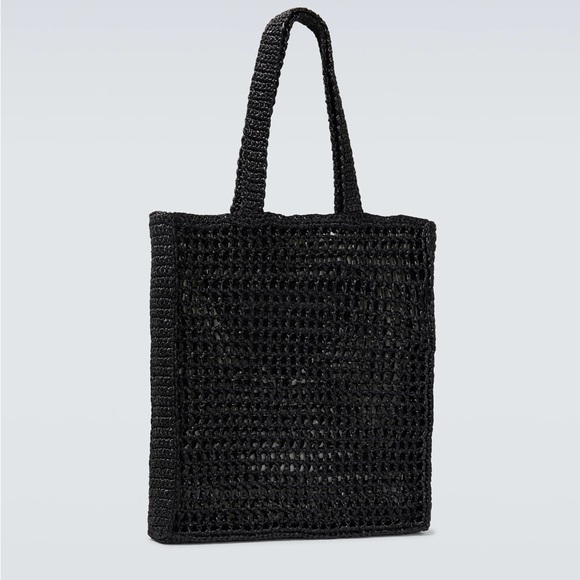 Prada Black Raffia Tote Bag - Picture 10 of 13
